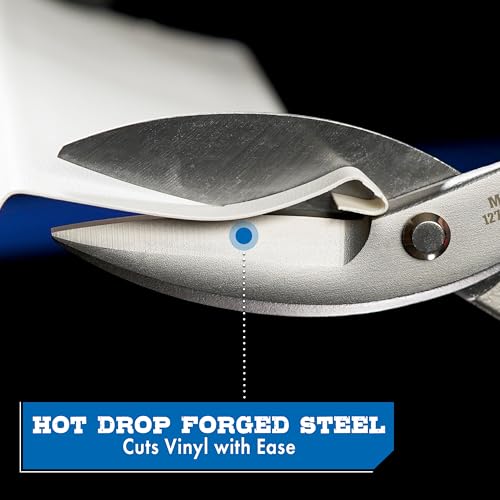 MIDWEST Vinyl Siding Snip, 12" Straight/Wide Soft Material Cutter 12-Inch