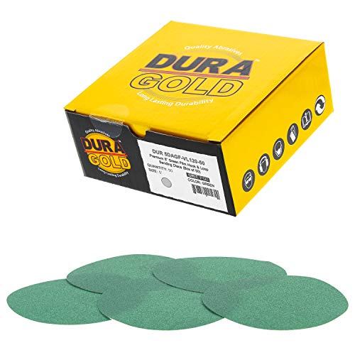 Dura-Gold 120 Grit 5" Sandpaper Discs & Soft Density Interface Pads