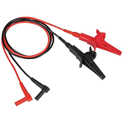 Klein Tools MM325 Multimeter, Digital Manual-Ranging 600V AC/DC Voltage Tester, Tests Batteries & 69381 Alligator Clip Test Leads, Heavy-Duty Replacement Meter Leads Protection,Safety+ 69381 Clip Test Leads