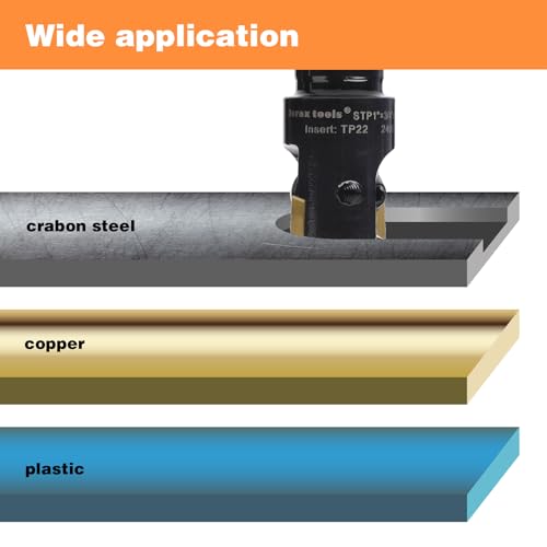 3/4" Shank Indexable End Mill, 1" Cutting Diameter with 2 Pcs Replaceable Carbide Inserts 1 in