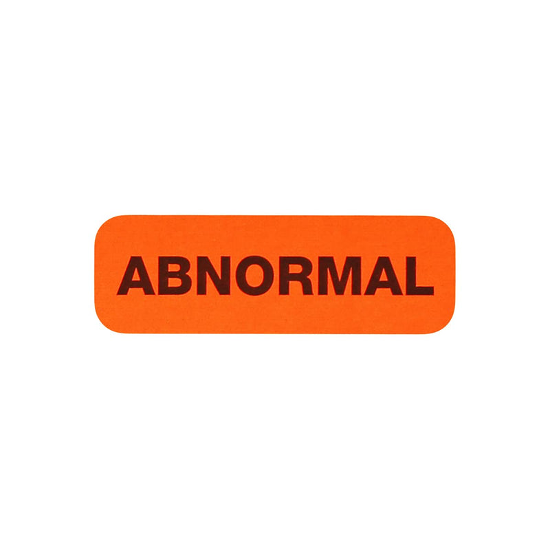 Abnormal Medical Medical Healthcare Labels 0.5 x 1.5 Inch 500 Total Stickers