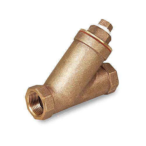 Midline Valve 322U322 Y-Strainer with Stainless Steel Mesh Screen, Pipeline Filter Valve 1 in. FIP, Cast Brass, 1 Single Pack 1 in.