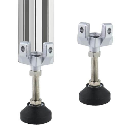 4040 Series Aluminum Profile Adjustable Feet for 8mm T Slot, 4Set