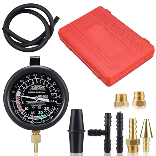 8MILELAKE Fuel Pump and Vacuum Tester Gauge Leak Carburetor Pressure Diagnostics