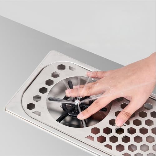 Commercial Grade 304 Stainless Steel Cup Washer Rinser, High Pressure Under Counter Cup Cleaner, Easy Clean for Bar, Cafe, Restaurant, Detachable Nozzle