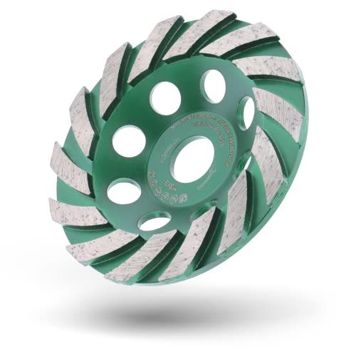 PRODIAMANT Premium Diamond Grinding Cup Wheel 125mm for Concrete and Masonry, Durable Industrial Grade, Fits 5 Inch Angle Grinders, Optimal for Professional Use 125 / 22,23mm Professional,Tool