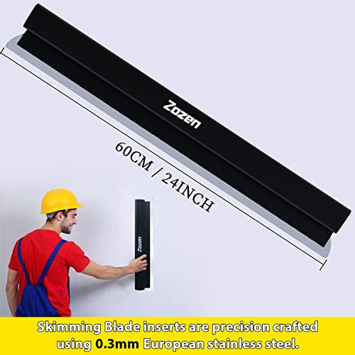 Zozen Drywall Skimming Blade 24 inch/60 cm, All Aluminum Alloy Body 24 in/ 60 cm
