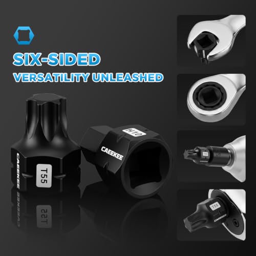 20-Piece 3/8" Drive Outside Hex Nano Impact Bit Socket Set, Master Hex, Torx & Triple Square, S2 Steel, Stubby Design for Tight Spaces