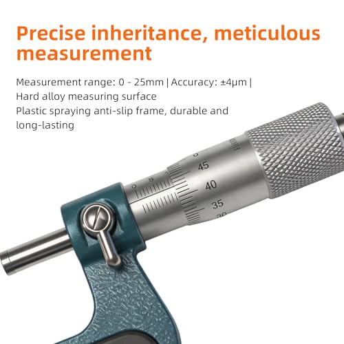 Digital Outside Micrometer, 0-1", Dual Ball Anvil, ±0.00015" Accuracy qfc05
