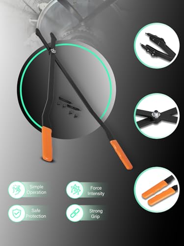 1489 26inch Heavy-duty Internal Retaining Ring Pliers for GM Transmissions 5L40/ 5L50/ 6L50/ 6L80/ 6L90 丨with Interchangeable Tips丨 Stronger Grip