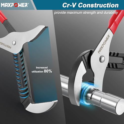 MAXPOWER 20 inch Groove Joint Pliers, 5.5 inch Max Opening 20"