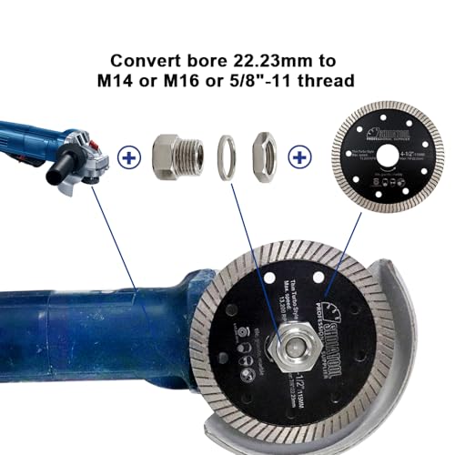 SHDIATOOL Adapter for Core Bits Conversion 5/8-Inch-11 to 7/8"(22.23mm) Bore Connection