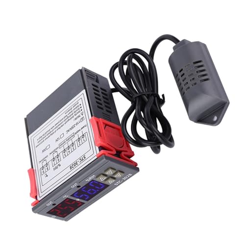 Digital Temperature Humidity Controller Thermostat Hygrometer 110V-240V for Home Greenhouse and Climate Control 110~240VAC