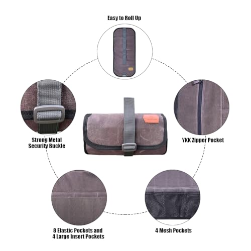 Picofire Compact EDC Pouch + Pioneer Mini Waxed Canvas Tool Roll Bag