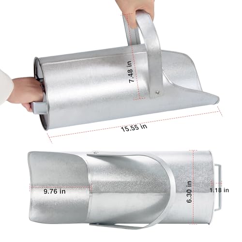 Sandbag Filler with Handle, Iron Sand Funnel Scoop Manual