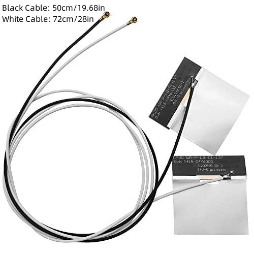 1Pair IPEX 4 MHF4 Antenna 2.4GHz 5GHz 3dBi Internal Laptop WiFi Antenna for M.2 NGFF Module 7265 8265 9260 9560 AX200 AX201 WiFi 6 Antenna Cable 50/72cm