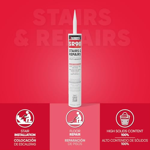 ROBERTS SR90 Stairs & Repairs High-Performance Utility Adhesive - 29 oz. Tube