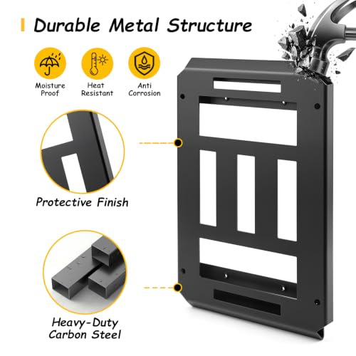 Mounting Plate Compatible with Klein MODbox Toolbox, Wall & Truck Mount Base.Heavy-Duty Steel Construction, Secure Toolbox Storage, Ideal for Workshops, Garages & Job Sites Half Size