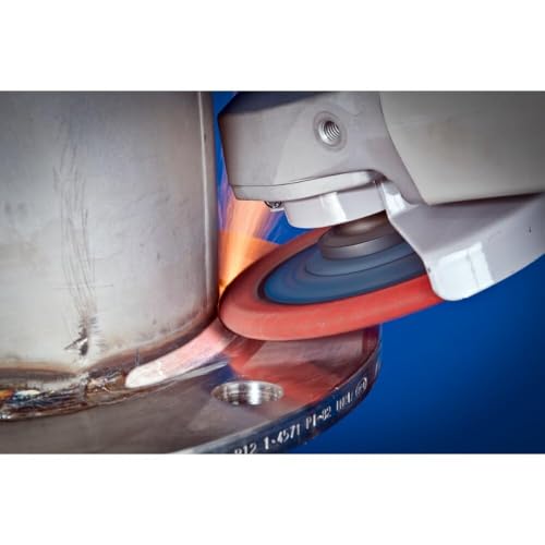 PFERD Polifan Curve Radial Flap Washer, 4.5" x 5/8" Thread, 60 Grit, Ceramic Oxide, Welding Accessories and Angle Grinder Attachment, for Steel and Stainless Steel (INOX), 1 Piece, Part 67258 4-1/2" x 5/8-11" Medium