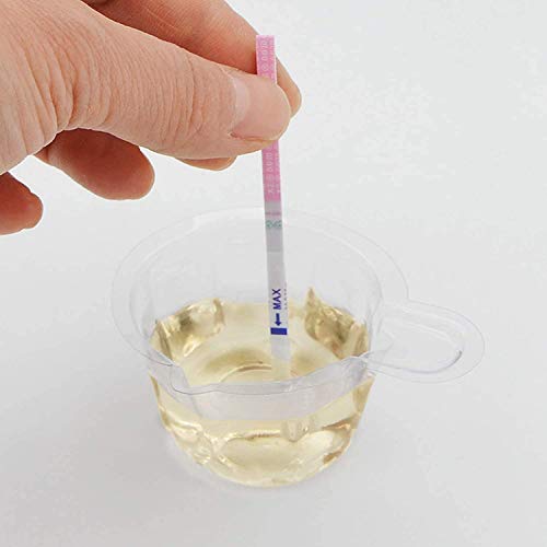 Urine Cups Pack of 100 Urine Sample Cups Transparent Urine Cups for Ovulation Test, Pregnancy Test pH Test