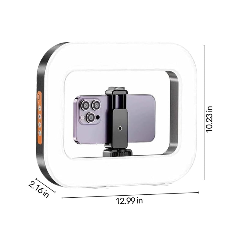 LED Content Frame - The Ultimate Content Creator Light with Soft, Adjustable Lighting & Ergonomic Handheld Design - Portable Handheld Ring Light Offers Glare-Free Clarity & Stable Control