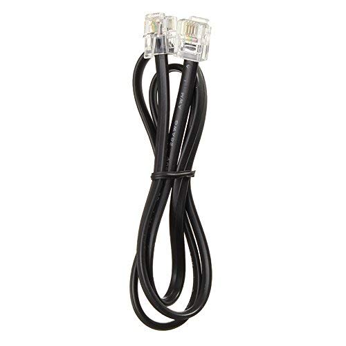 NEORTX RJ11 to RJ11 Cable 5ft, 1.5 Meters Phone Cord Telephone Line Extension Cord Cable Wire Male to Male RJ11 6P4C Modular Plug for Landline Telephone Fax Machine (Black)
