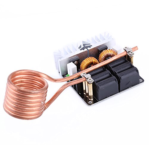 Fydun Induction Heating Module, 1000W ZVS Low Voltage Power Supply Board Heating Board Module Flyback Driver Heater DIY with Brass Coil