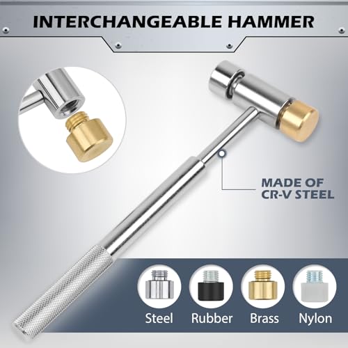 25-Piece Punch Set and Hammer & 9-Piece Roll Pin Punch Set