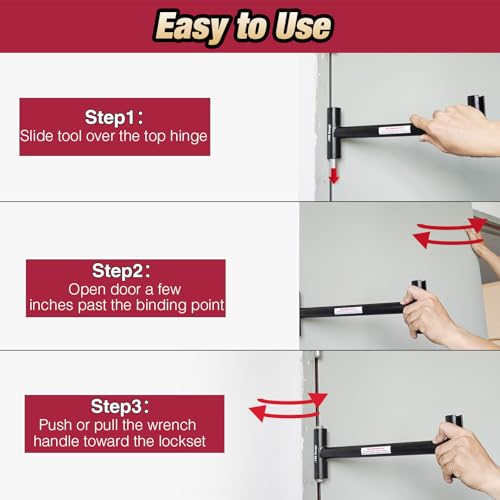 Door Hinge Adjustment Tool, Commercial Hinge Bender Wrench for .180 Gauge and .134 Gauge
