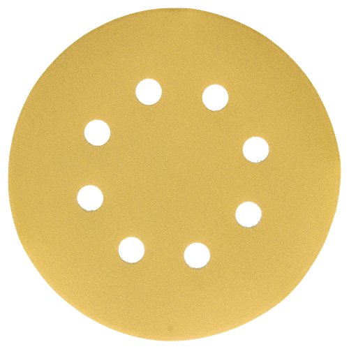 Dura-Gold Premium 5" Gold Sanding Discs - 400 Grit (Box of 50) & Dura-Gold - Pure Gold Superior Tack Cloths - Tack Rags (Box of 12)