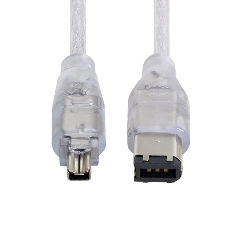 chenyang Firewire 400 IEEE 1394 6Pin to 4 Pin iLink Cable for Camera Camcorder Transparent 6M-4M 1.2M