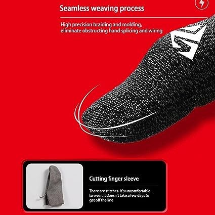 1 Pair Purple Mobile Phone Games Gaming Finger Sleeve Breathable Fingertips Finger Cover Sweatproof Anti-Slip Fingertip Cover for Mobile Game Cell Phone Gaming Finger Sleeves