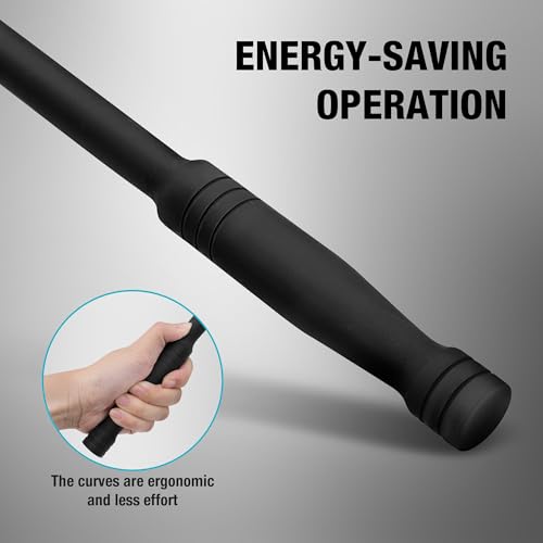 DURATECH 1/2" Drive 24-Inch Heavy Duty Breaker Bar with 240° Flex Head 24 in Black