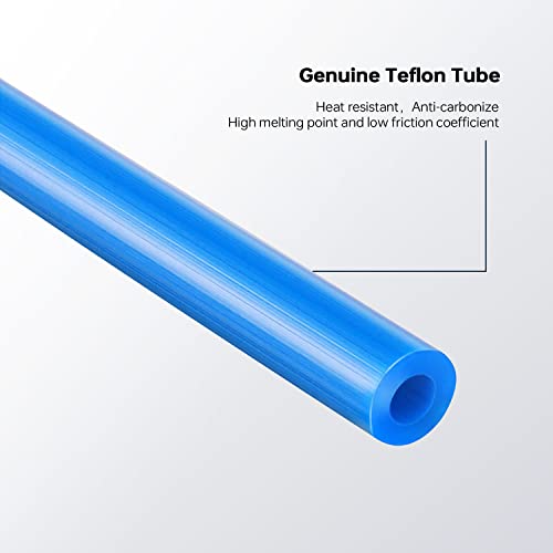 2 Meter PTFE Teflon Tubes, Bowden Tubing 1.75mm Filament for Ender 3 Ender 3 Pro Ender 3 V2, Ender 5 Ender 5 Pro, CR-10, CR-6 SE All FDM 3D Printer(Blue) （Blue）PTFE-2