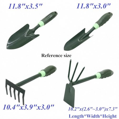 7 Pcs Heavy Duty Garden Tools Set Garden Tool Kit Gardening Tool Set Small Garden Shovel Yard Tools Small Vegetable Garden Tool Sets, Durable Gardening Tools