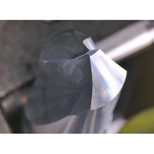 Tools Chamfer End Mill,Drill Tip with Cutting Edge for Carving, Drilling and Chamfering Suit for Alloy Steel, Hardened Steel, 90 Degree 2 Flute(3/8-2.5"-2CPS) Drill 3/8-2 2PCS