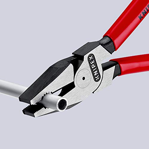 Knipex 02 01 200 7,87" High Leverage Combination Pliers 200mm Plastic coated handle