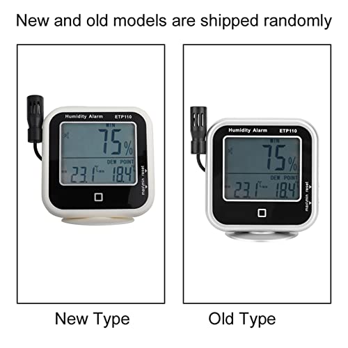 ETP110 Digital Hygrometer, Temperature Humidity Dew Point Meter, Portable Humidity Tester, Environmental Measuring Device for Home, Laboratory and Workshop