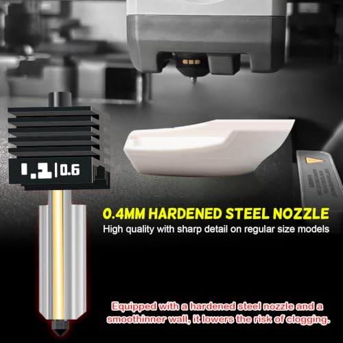 2 x 0.6 mm extruder hotend for Bambulab P2S X2D with 2 x silicone socks