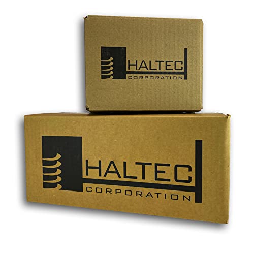 Haltec 6 Pieces of Two Piece 6mm Sleeve Flanged M22x1.5 Wheel Nuts 33mm Hex Unimount Hub Pilot for Commercial Semi Trucks. GL-2906