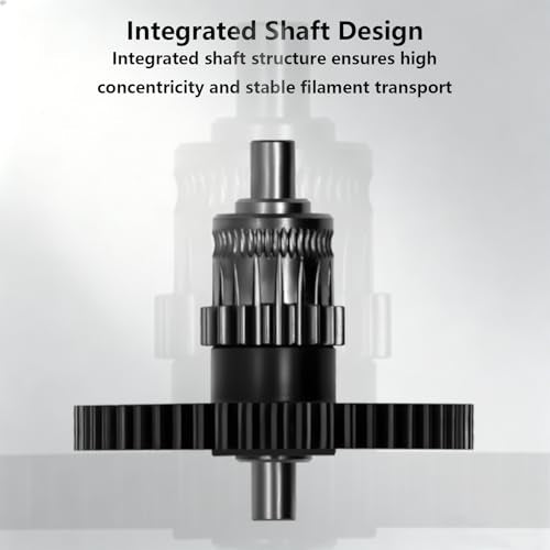 Upgraded Hardened Steel Extruder Gear for Flashforge Adventurer 5M, Integrated Shaft Design Nano-Coating POM Gears Replacement Part Direct Drive Extrusion Head Gear for AD5M/ 5M Pro