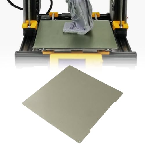 ECSiNG 3D Printer PEI Sheet Spring Steel Sheet PEI Build Double Sides Plate 254x241mm Compatible with Prusa I3 MK4 MK3 MK3S 3D Printer