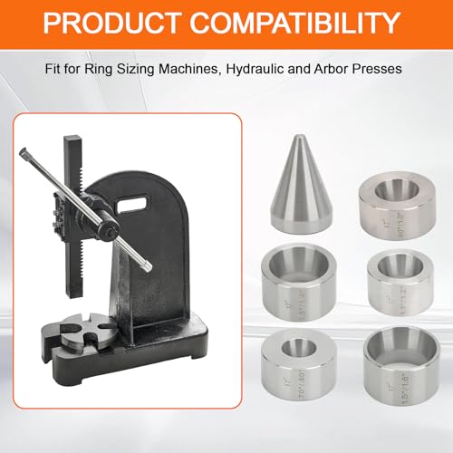 17 Degree Five Piece Set Folding & Reduction Die Stainless Steel Stabilizer Folding Cone Die Set Coin Making Tool