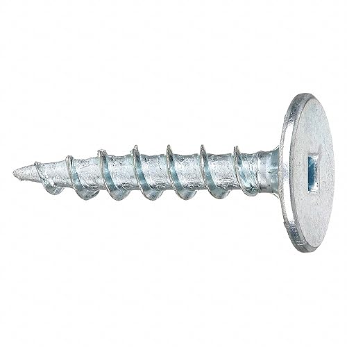 FastCap Professional PowerHead #10 Wood Screw, 1-1/4" Length, 9/16" Head, Self-Tapping, Zinc Coated, Square Drive, Type 17 Point. The Ultimate Strength & Holding Power. (200 Pieces)