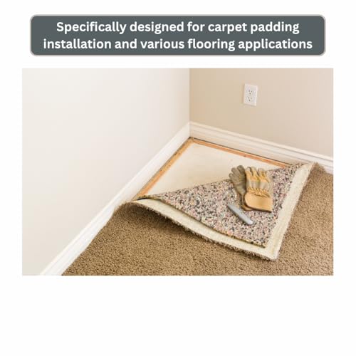 Complete C-7512D, 19 GA 3/8" Leg Length x 15/32" Crown Fine Wire Staples, 5000 per Package, Similar to Duo-Fast 75 Series Staples, Divergent Point Galvanized, for Installing Carpet Padding