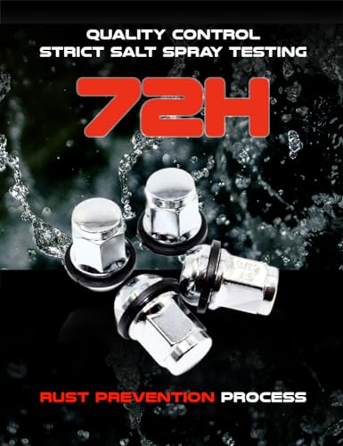 Set of 20 Veritek 12x1.5 Chrome Radius Ball Seat OEM Factory Washer Style Lug Nuts for Honda Acura