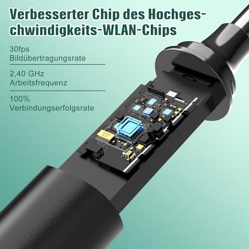 Earwax Remover Otoscope, LMECHN 1080P Ear Cleaner with 6 LEDs, Wifi Ear Cleaner with 6-Axis Gyroscope, IP67 Waterproof Ear Cleaning for iPhone, Android, iPad, Black