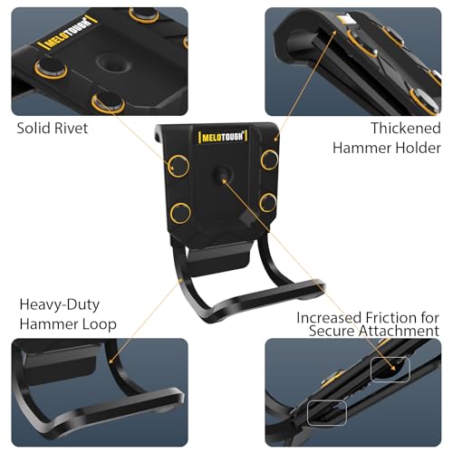 MELOTOUGH Small Electrician Tool Pouch Hammer Holder for Belt