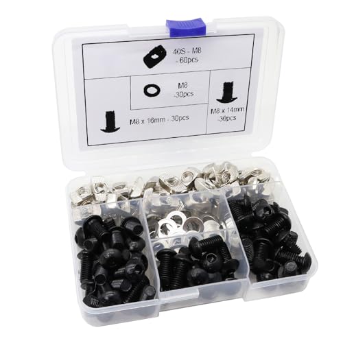 150Pcs M8 4040 Aluminum Extrusion Hardware Accessories for Bracket