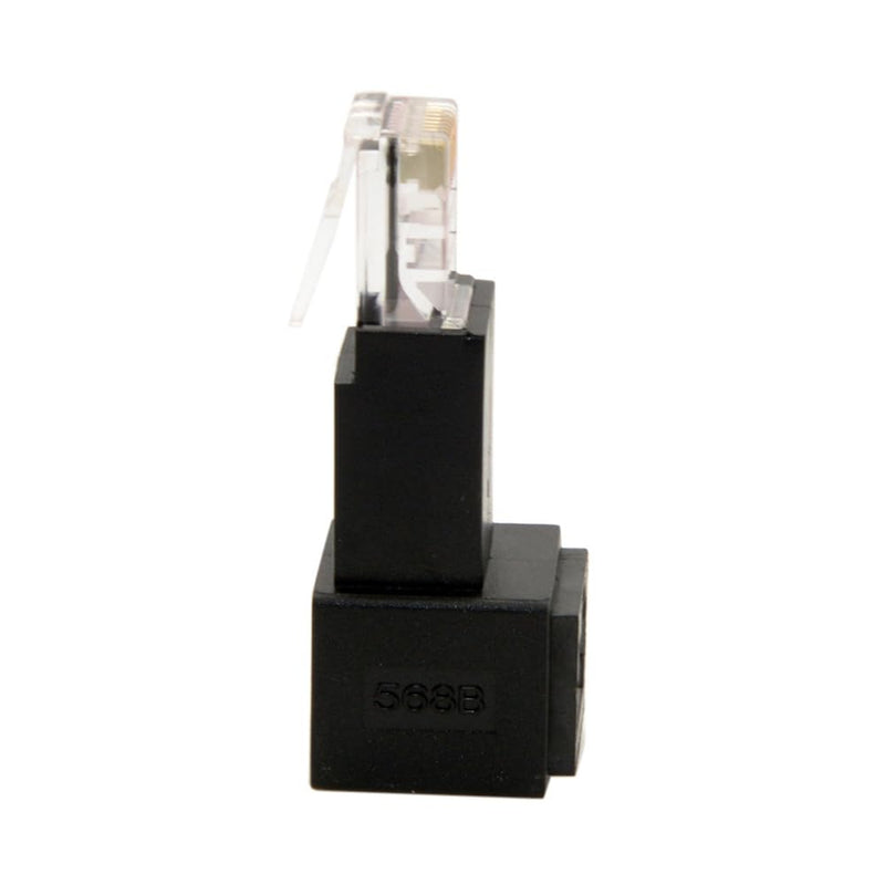xiwai RJ45 Up Angled 90 Degree 8P8C FTP STP UTP Cat 5e CAT6 Male to Female LAN Ethernet Network Extension Adapter
